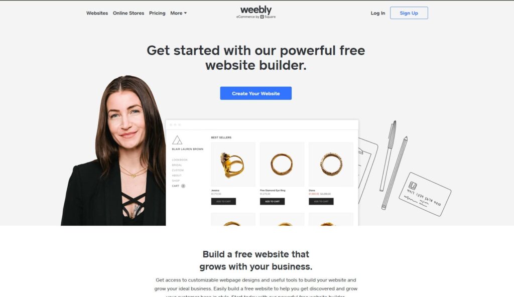 Weebly - Best for Square POS Users