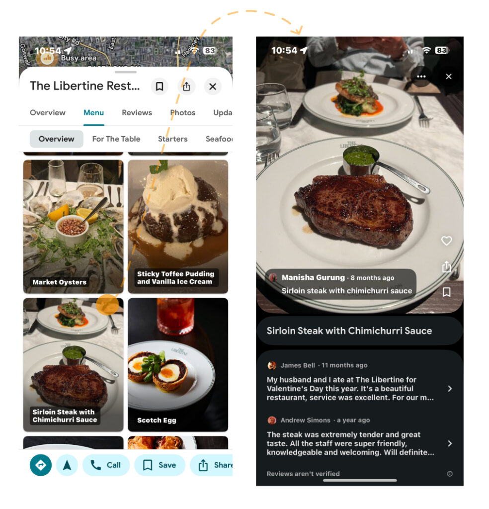 Add High-Quality Food and Venue Photos
