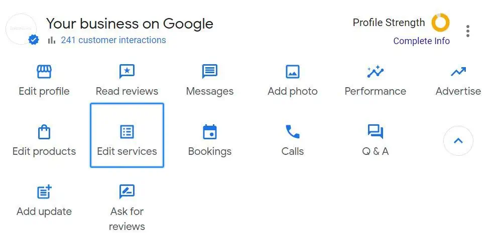 Add Your Main Services