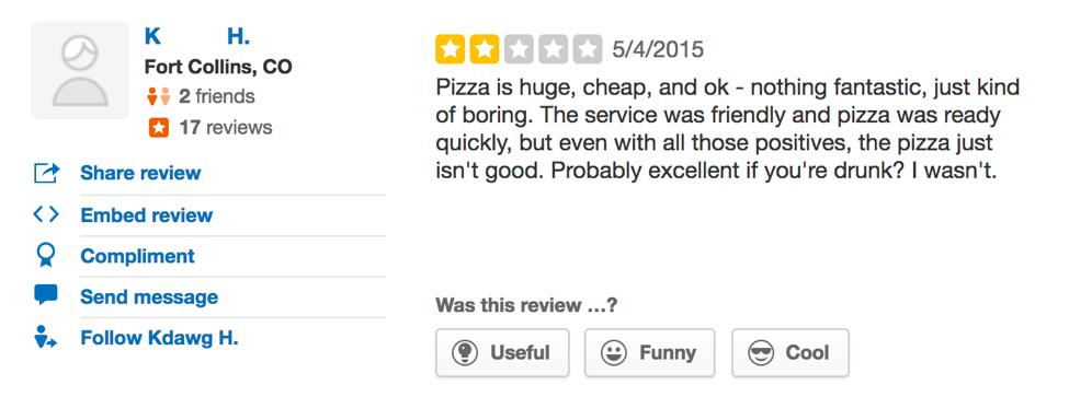 Find your review and click the three-dot menu beside it to access options for removing or editing your post.