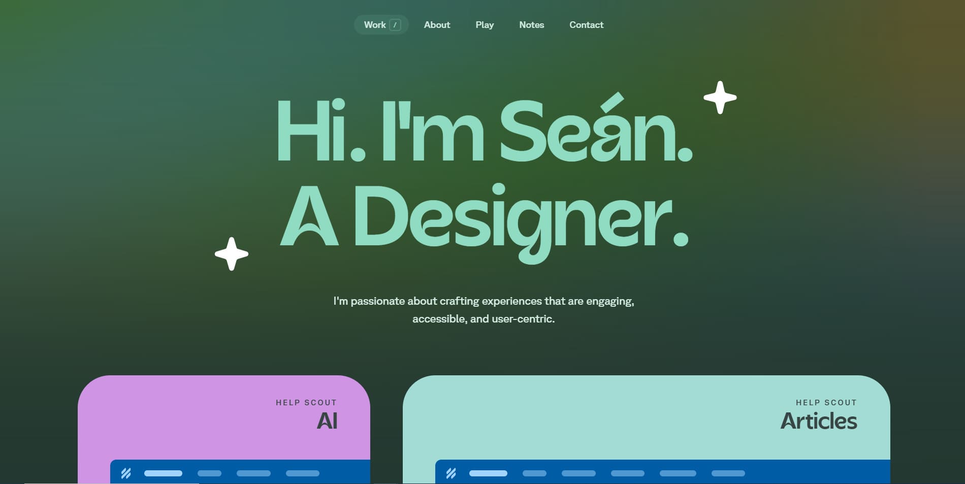 Portfolio-Driven Personal Homepages