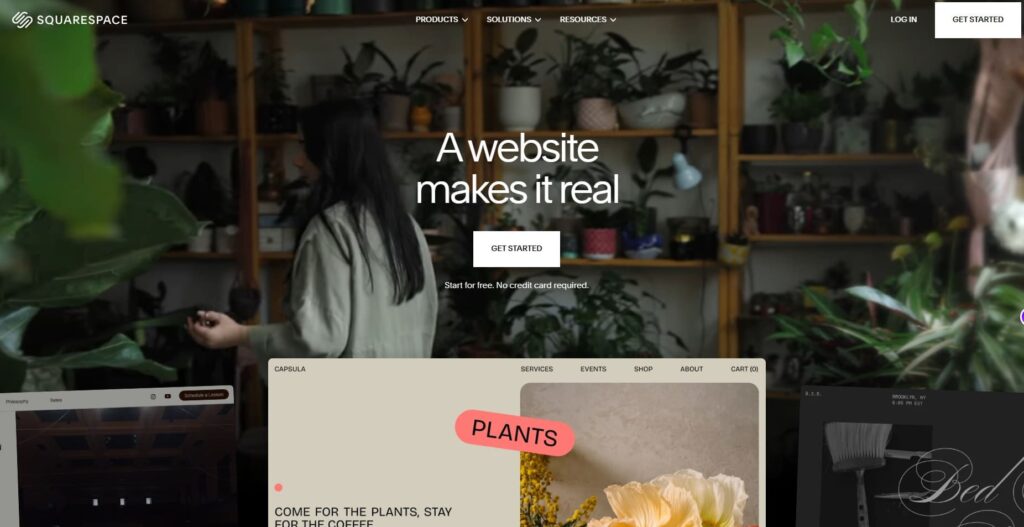 Squarespace - Best for Premium Restaurant Website Design