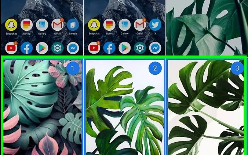 Tap the "Select Multiple" button and tap up to 80 photos to select them in the exact sequential order you want them to appear