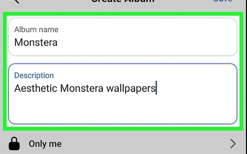 Give your folder a clear, descriptive title and add an optional description