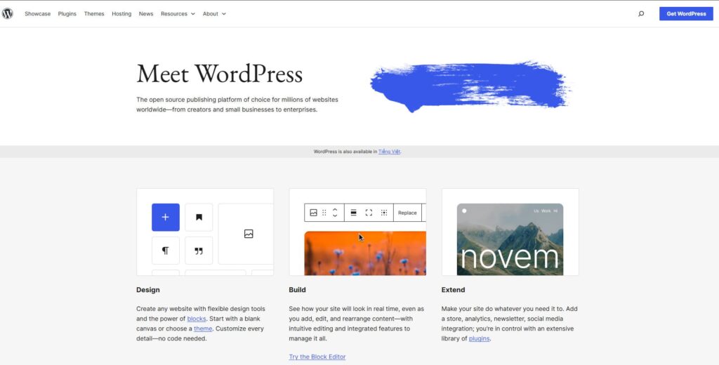 WordPress - Best for SEO and Full Customization