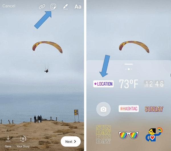 How to Add a Location on Instagram Stories