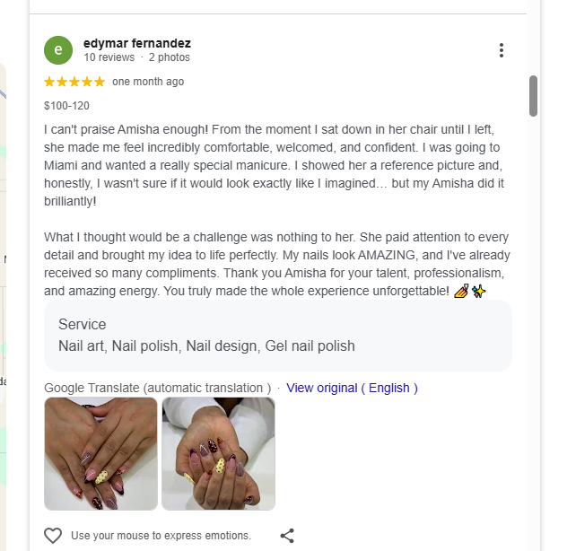 Personal Care and Beauty Salon Examples