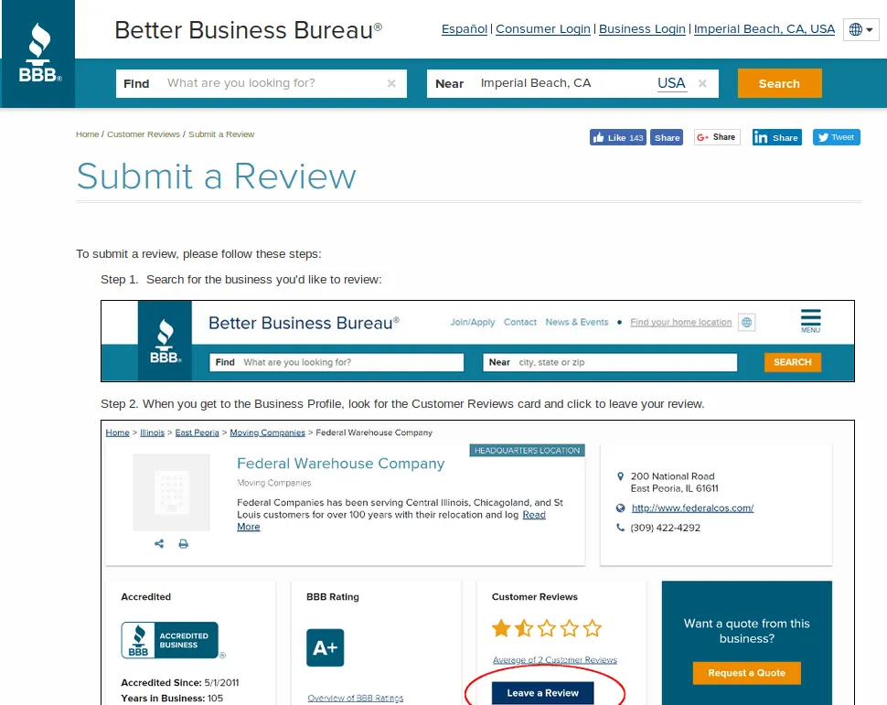 Better Business Bureau