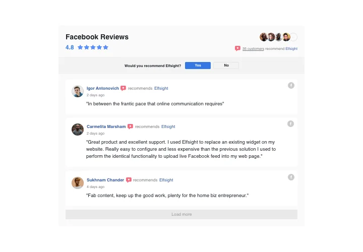 Facebook Reviews